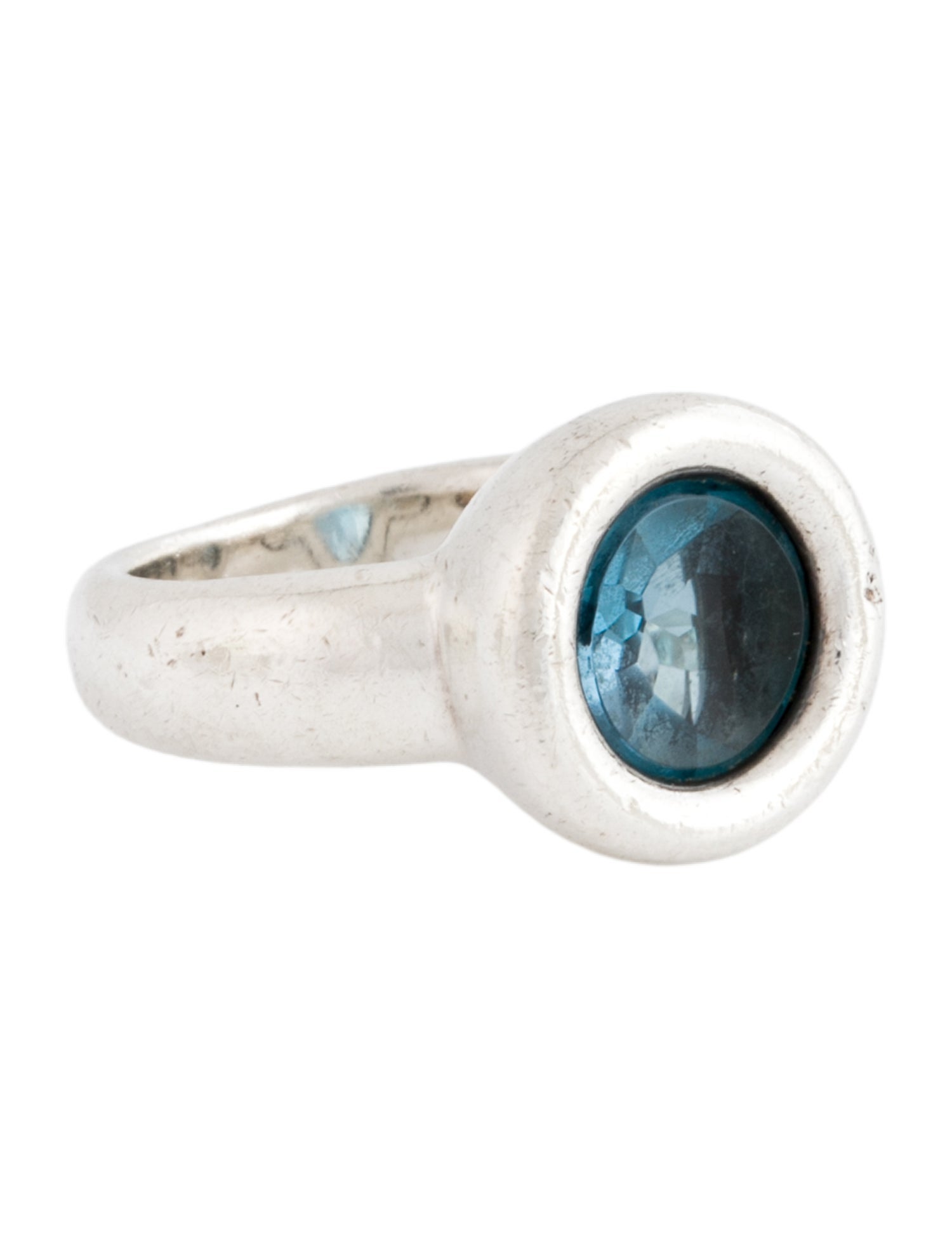 Movado Concave Topaz Cocktail Ring