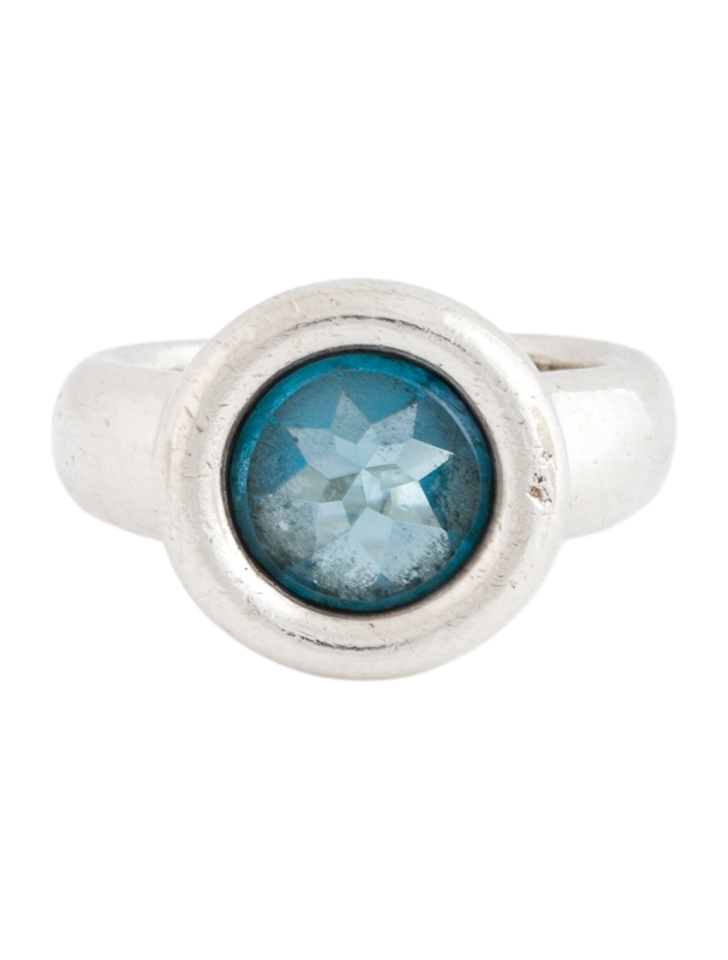 Movado Concave Topaz Cocktail Ring