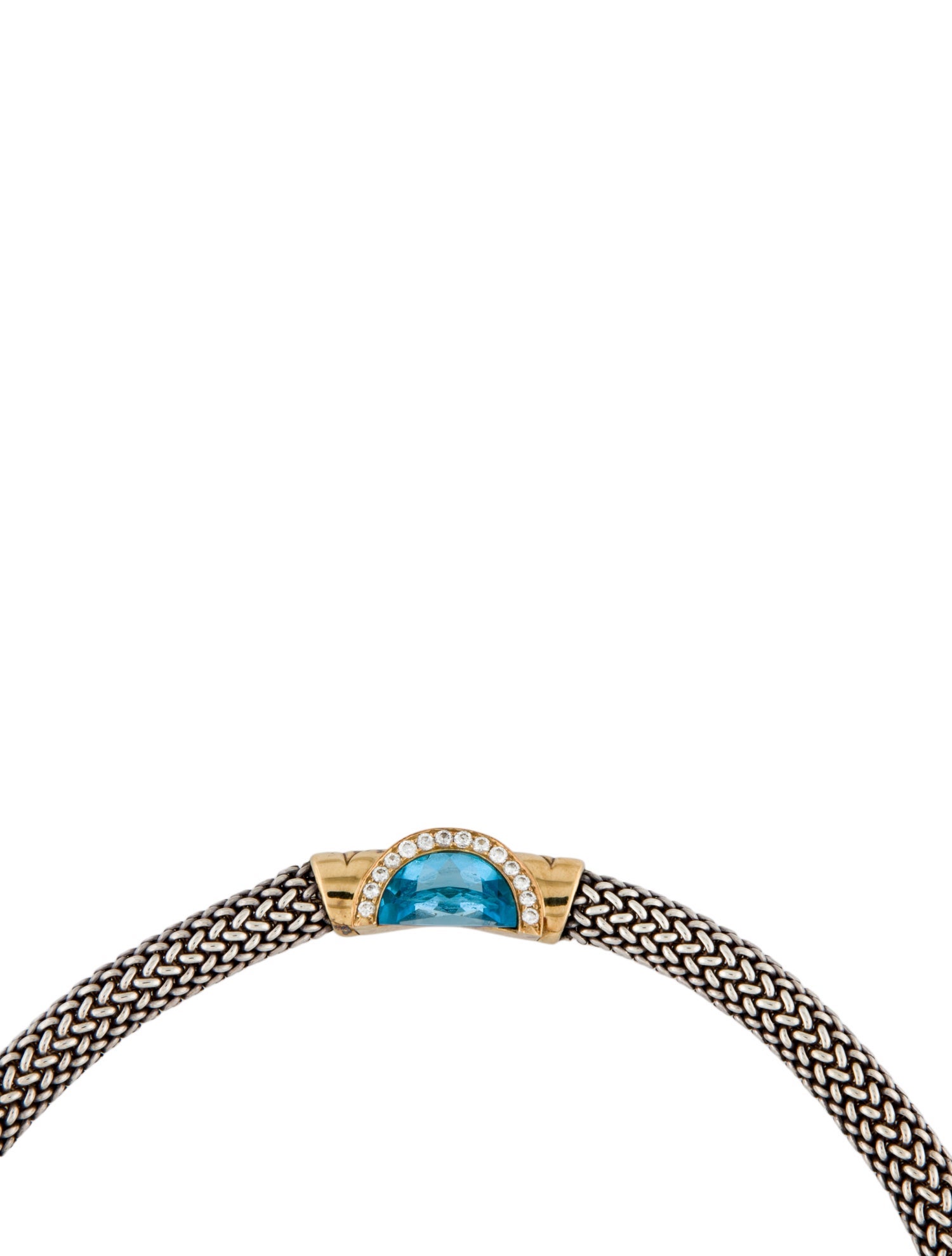 Movado Topaz & Diamond Collar Necklace