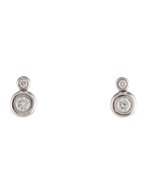 Movado 18K Diamond Drop Earrings