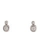 Movado 18K Diamond Drop Earrings