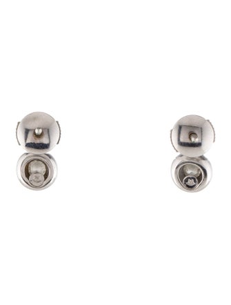 Movado 18K Diamond Drop Earrings