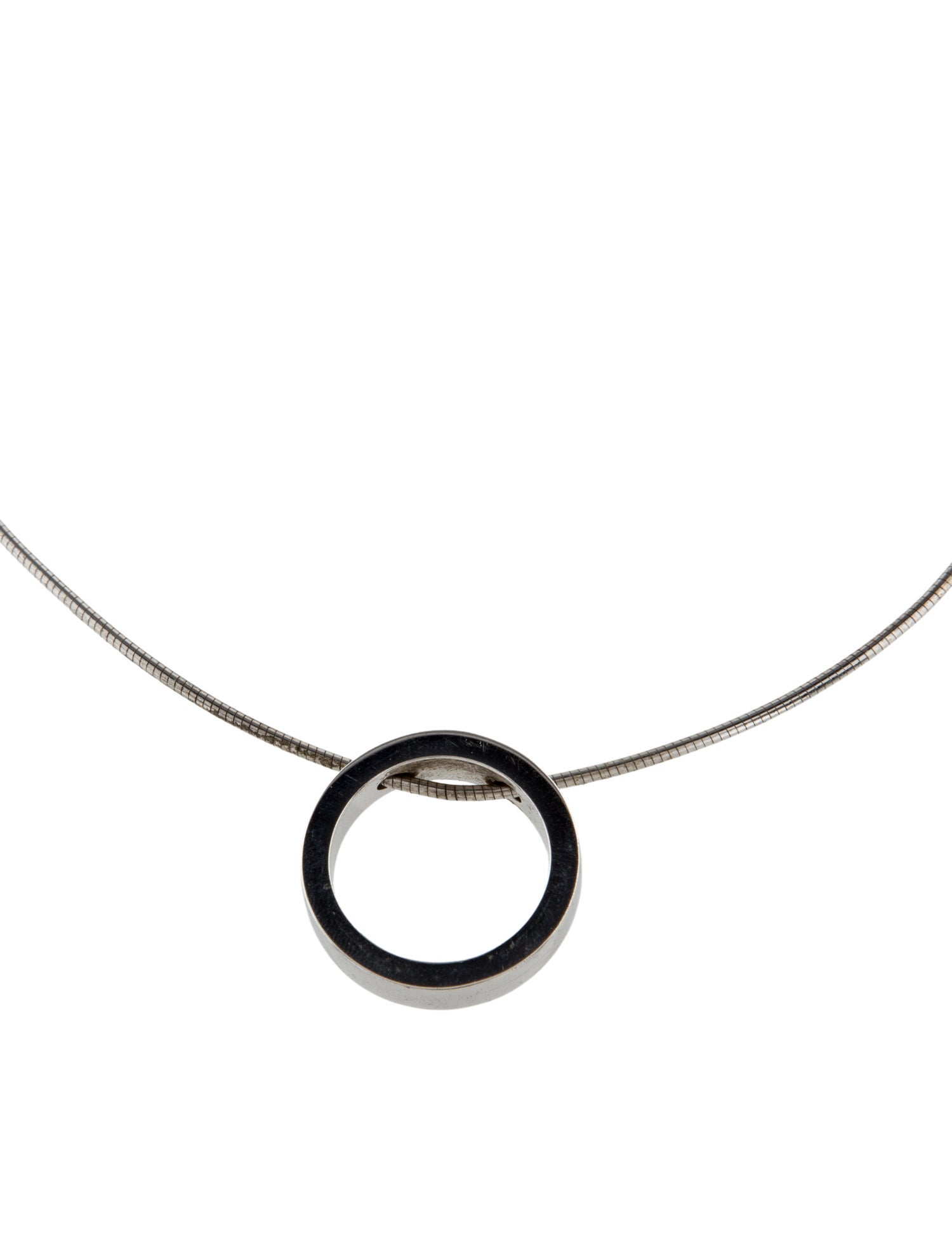 Movado Circle Pendant Necklace