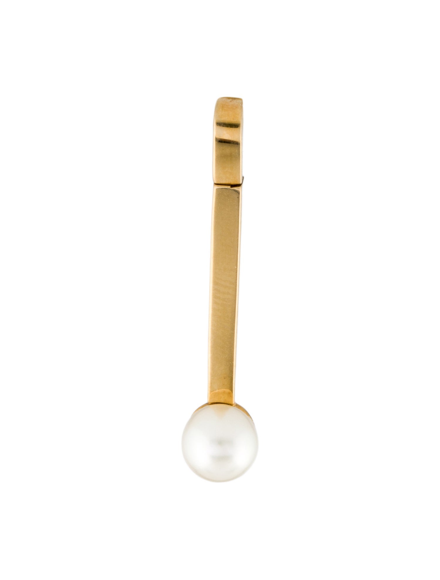 Movado 18K Pearl Single Drop Earring