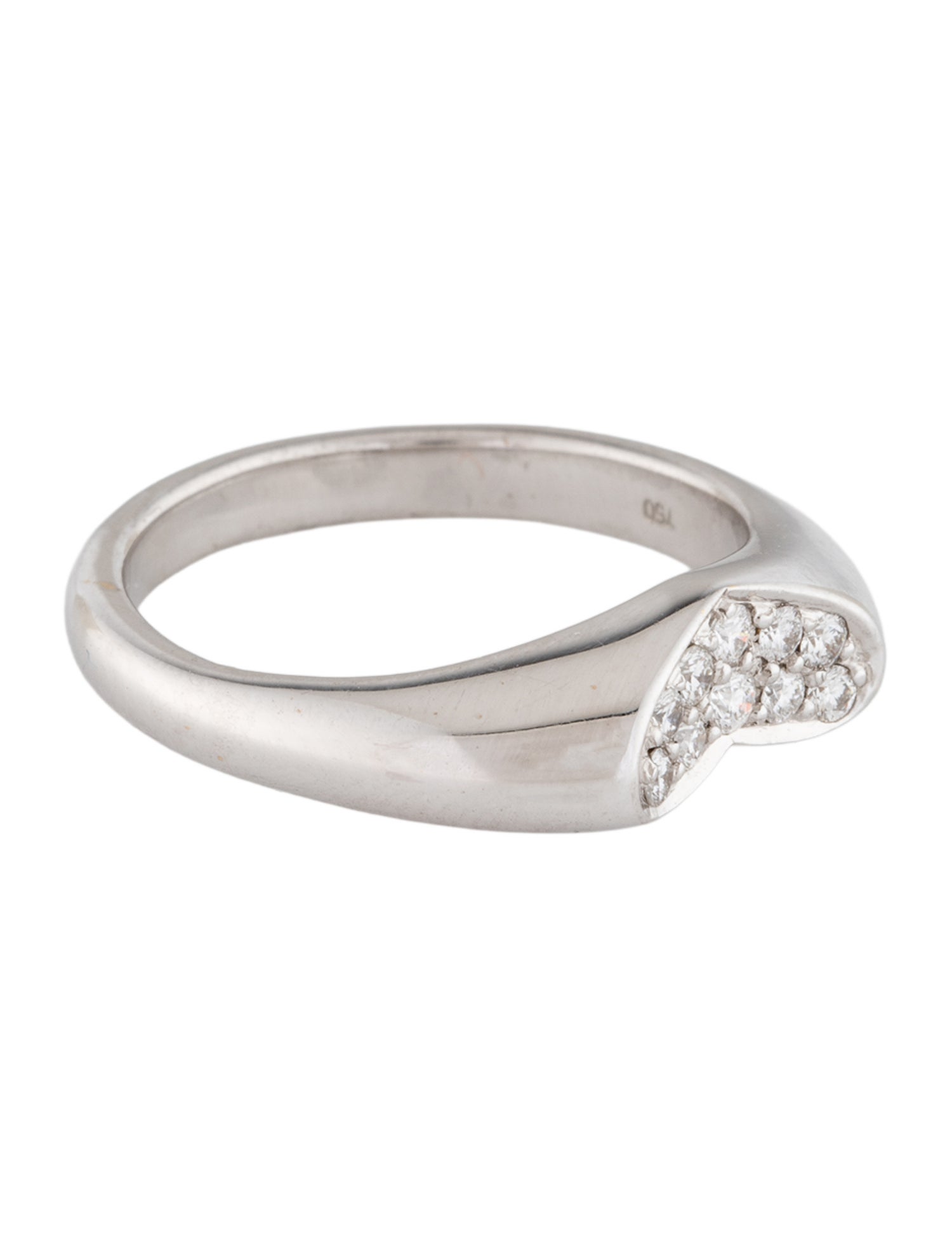 Movado 18K Diamond Heart Band