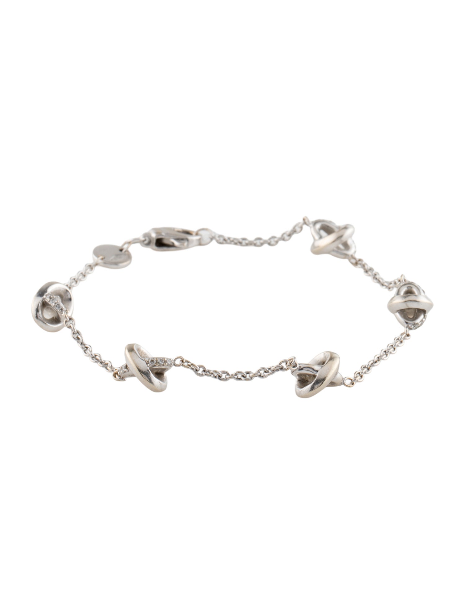 Movado 18K Diamond Station Bracelet