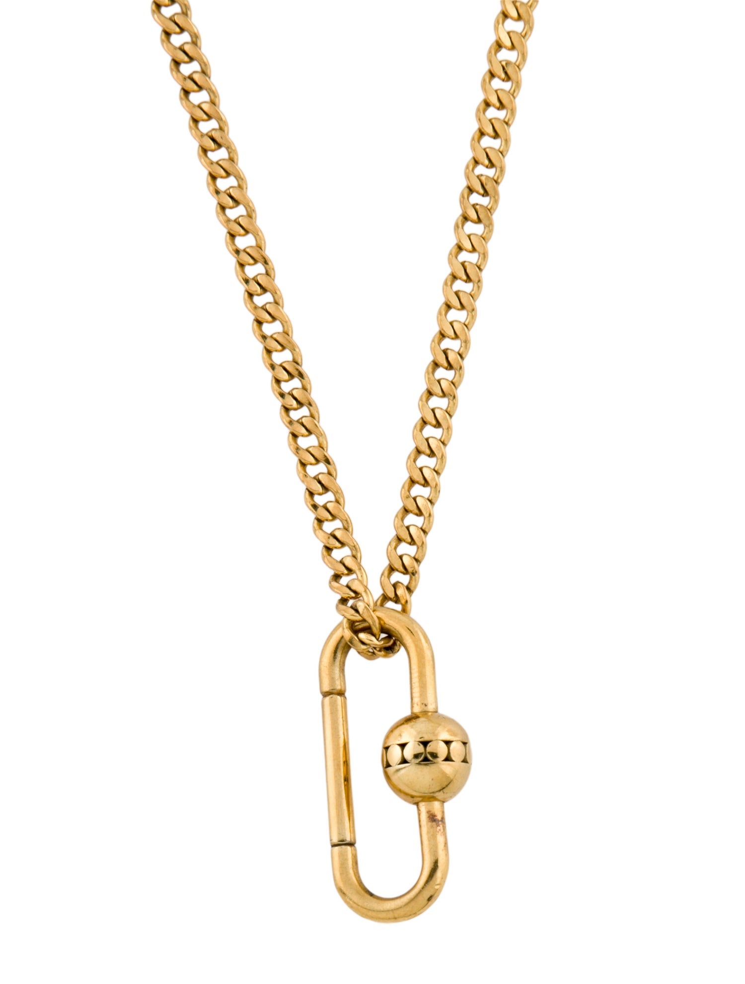 Movado Sphere Lock Pendant Necklace