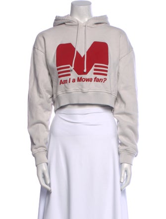 Mowalola Graphic Print Mock Neck Sweatshirt