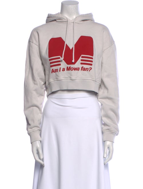 Mowalola Graphic Print Mock Neck Sweatshirt