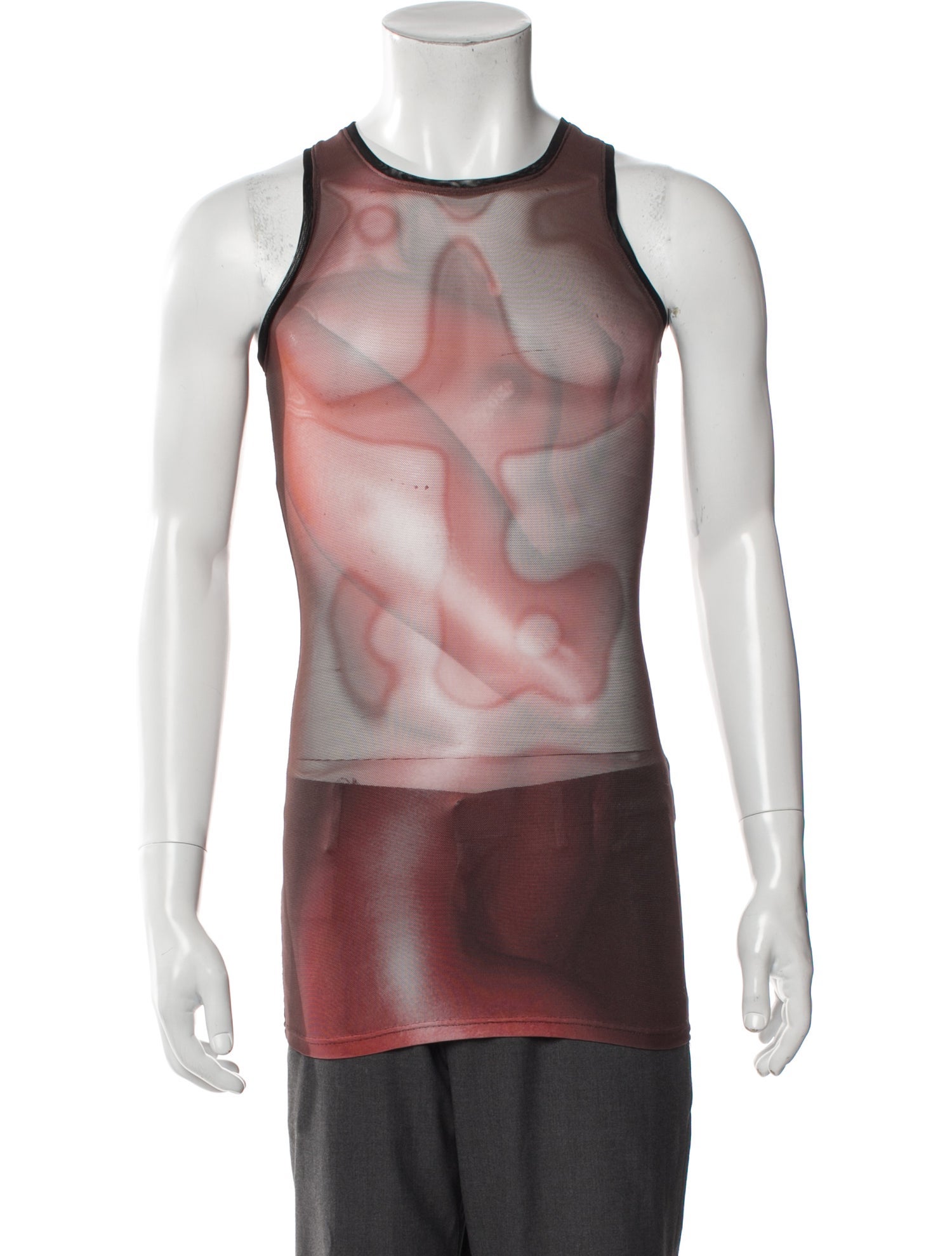 Mowalola Tie-Dye Print Sleeveless Shirt