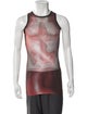 Mowalola Tie-Dye Print Sleeveless Shirt
