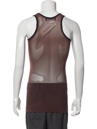 Mowalola Tie-Dye Print Sleeveless Shirt