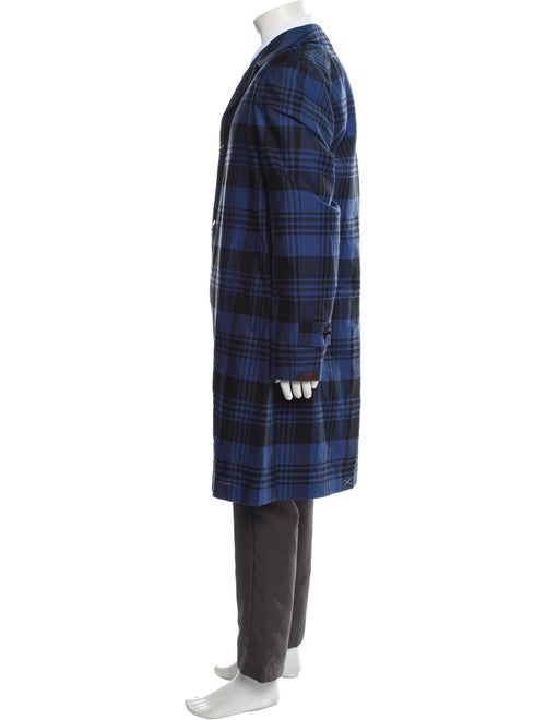 MP Massimo Piombo Plaid Print Overcoat