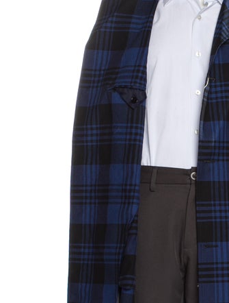 MP Massimo Piombo Plaid Print Overcoat