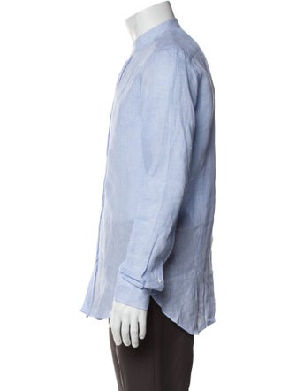 MP Massimo Piombo Plaid Print Long Sleeve Dress Shirt