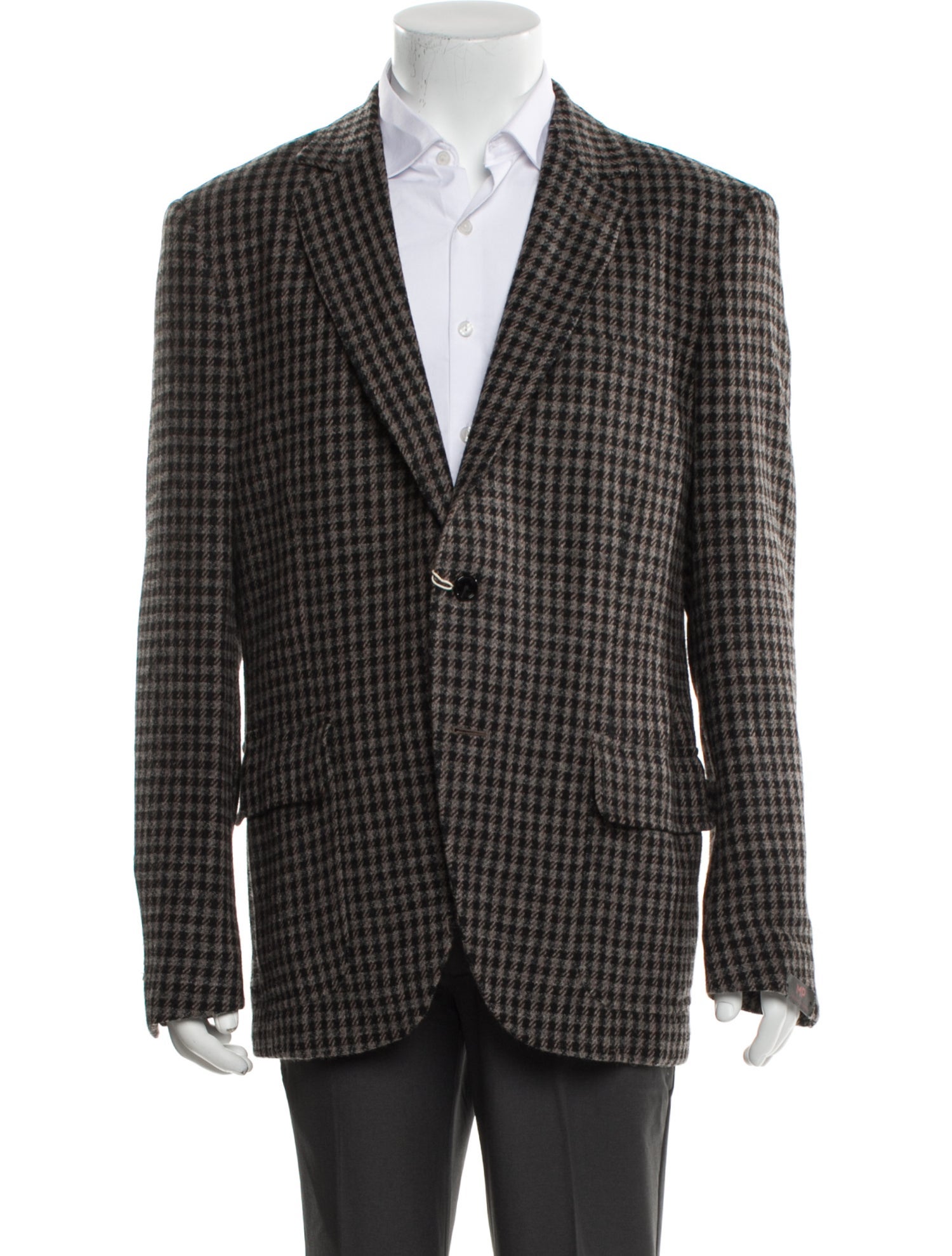 MP Massimo Piombo Virgin Wool Plaid Print Sport Coat w/ Tags