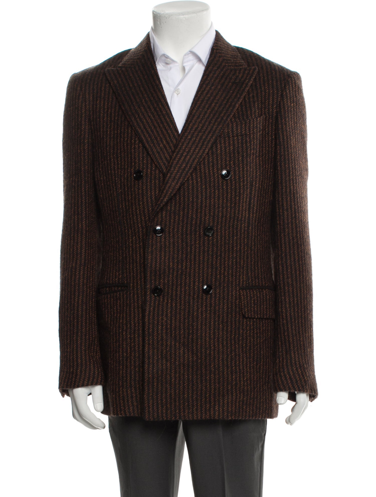 MP Massimo Piombo Wool Striped Blazer
