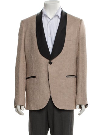 MP Massimo Piombo Colorblock Pattern Blazer