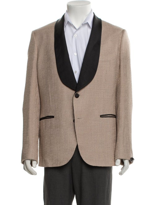 MP Massimo Piombo Colorblock Pattern Blazer