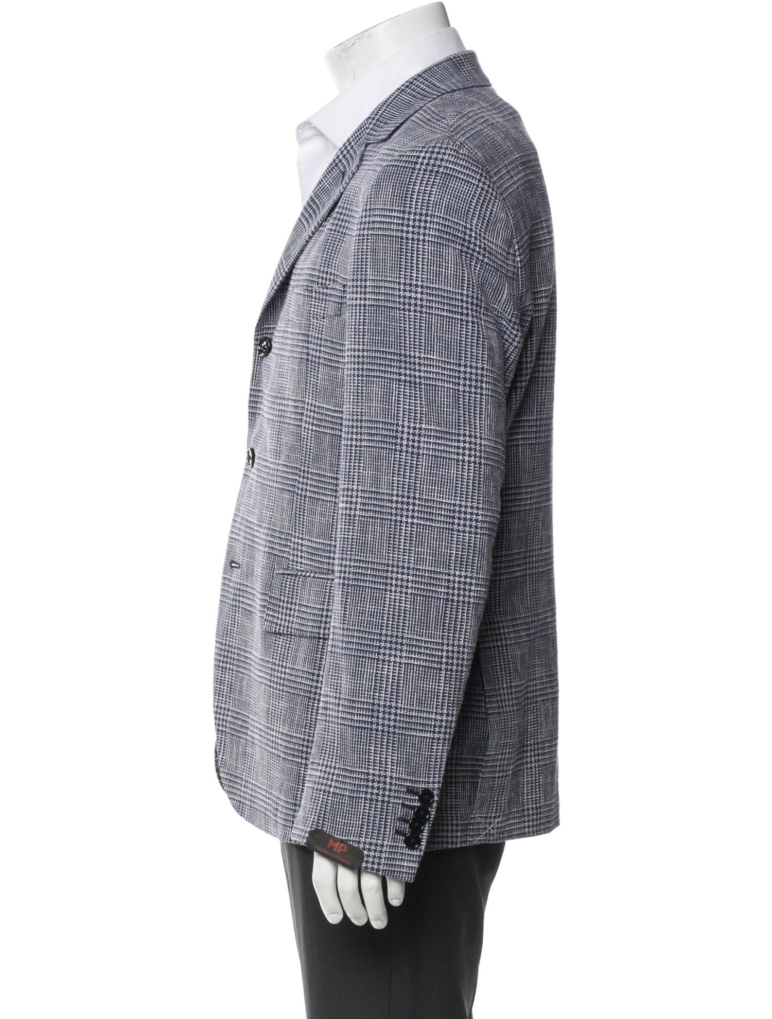 MP Massimo Piombo Plaid Print Sport Coat