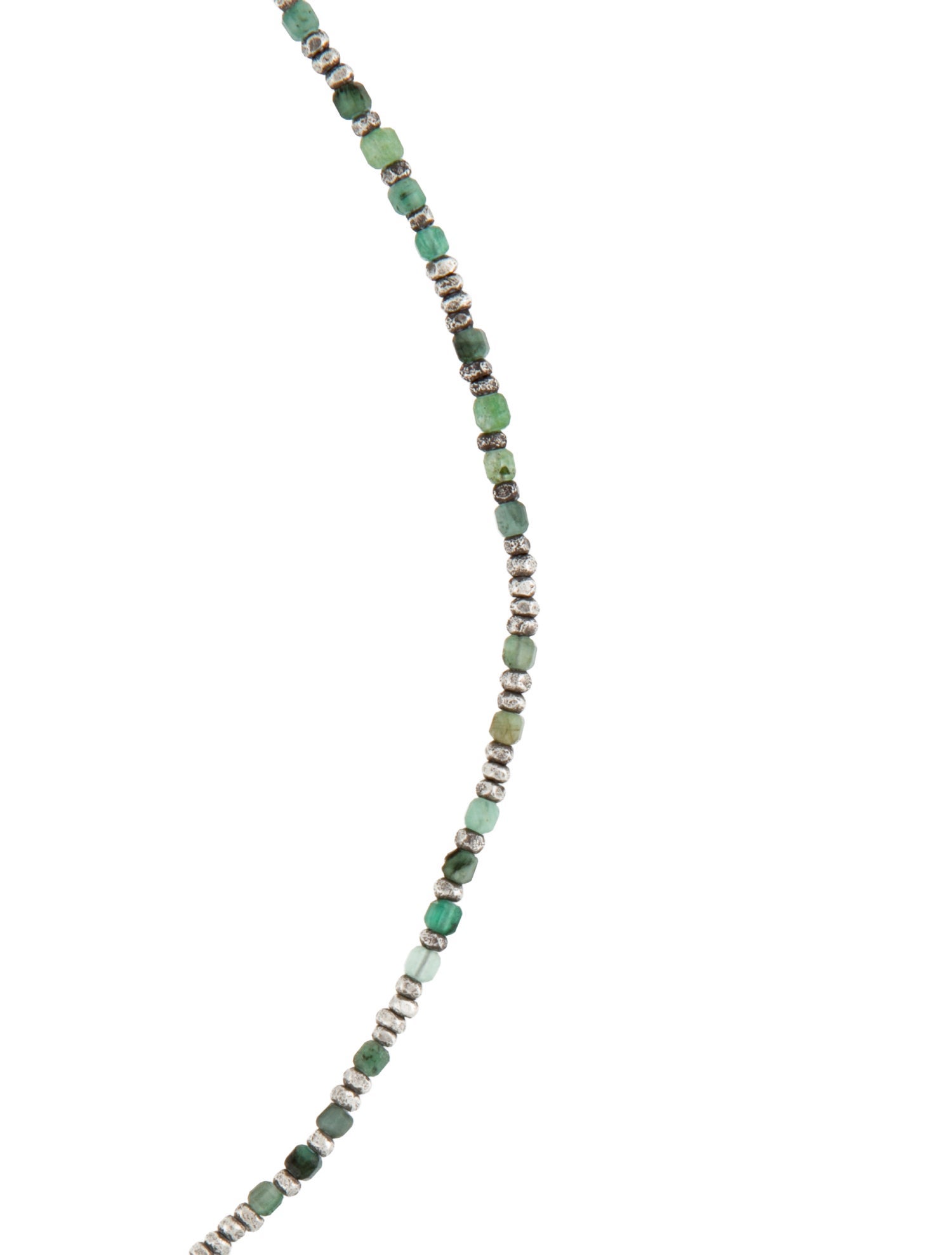 MAOR Emerald Beaded Collar Necklace
