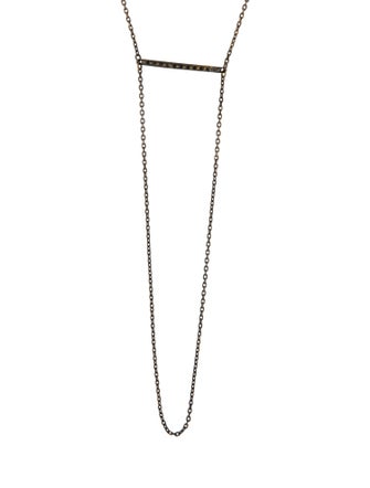 Maria Black Studded Bar Necklace
