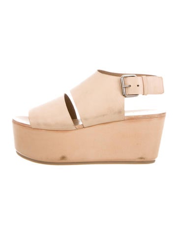 Marsèll Leather Platform Wedge Sandals
