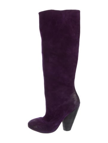 Marsèll Suede Knee-High Boots
