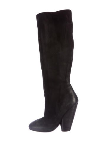 Marsèll Suede Knee-High Boots