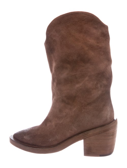 Marsèll Suede Western Boots Brown