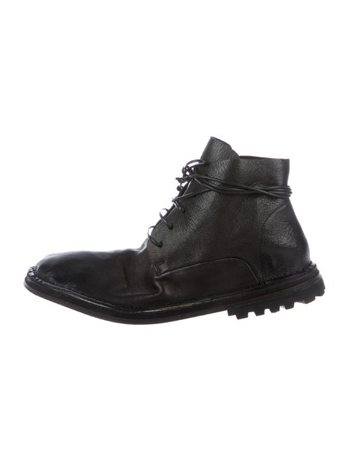 Marsèll Fungaccio Leather Combat Boots Black