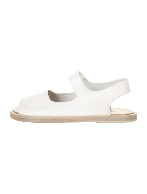 Marsèll Leather Slingback Sandals White