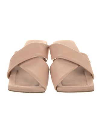 Marsèll Leather Bow Accents Slides