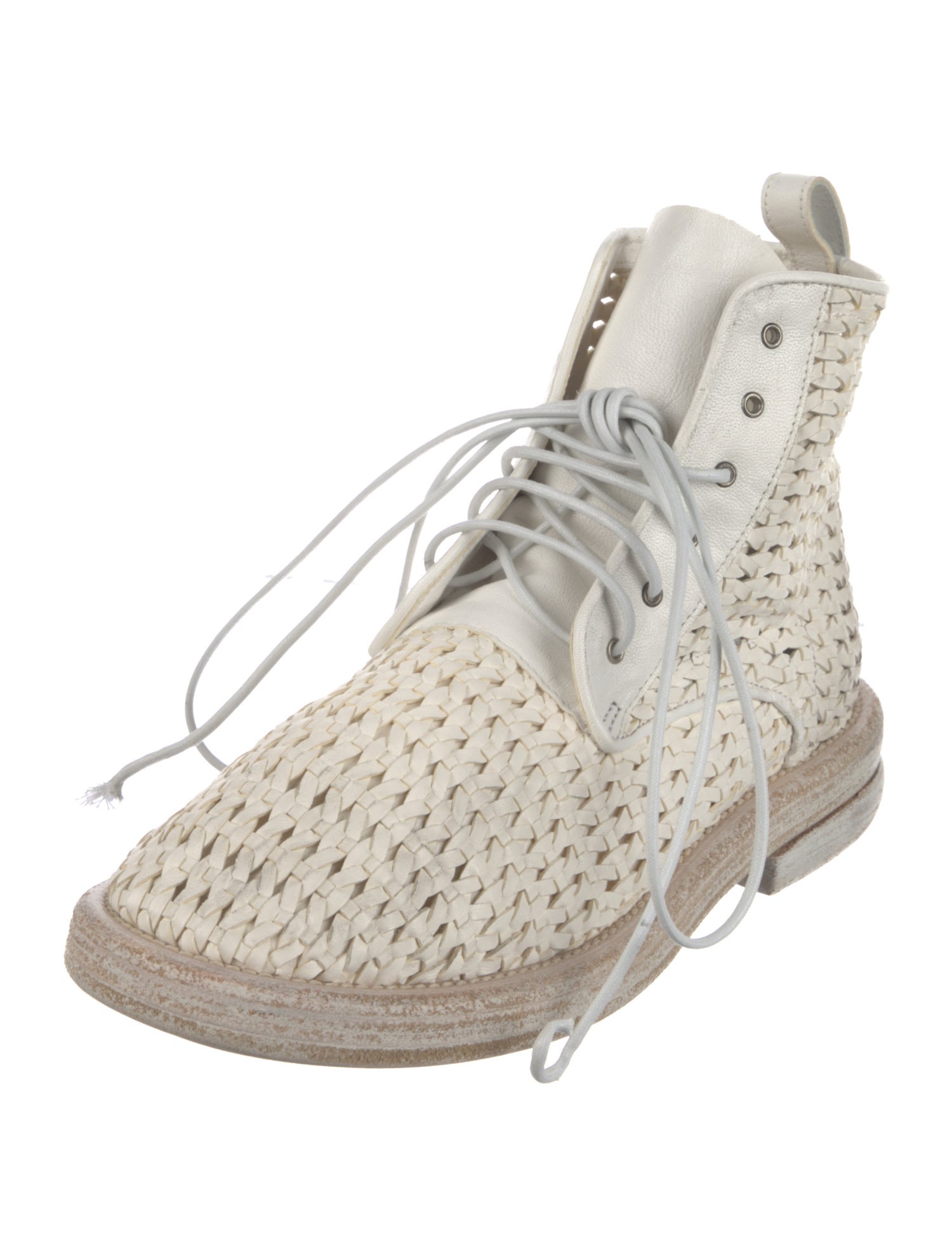 Marsèll Leather Combat Boots