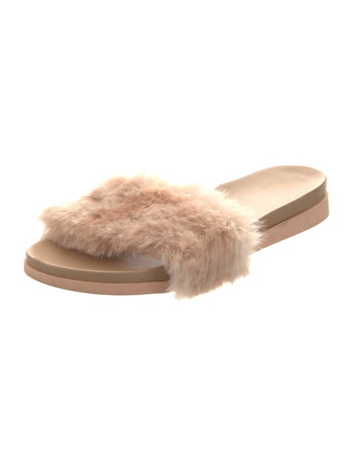 Marsèll Leather Fur Trim Slides