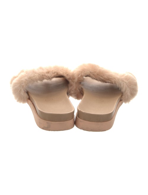 Marsèll Leather Fur Trim Slides