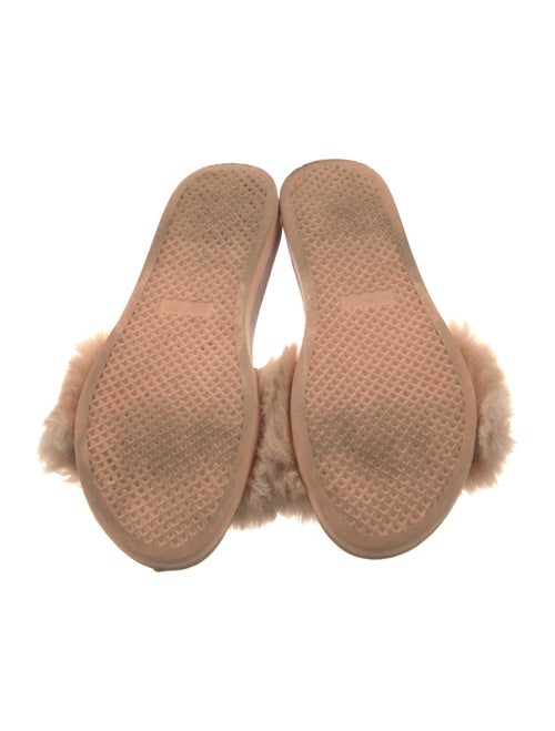 Marsèll Leather Fur Trim Slides