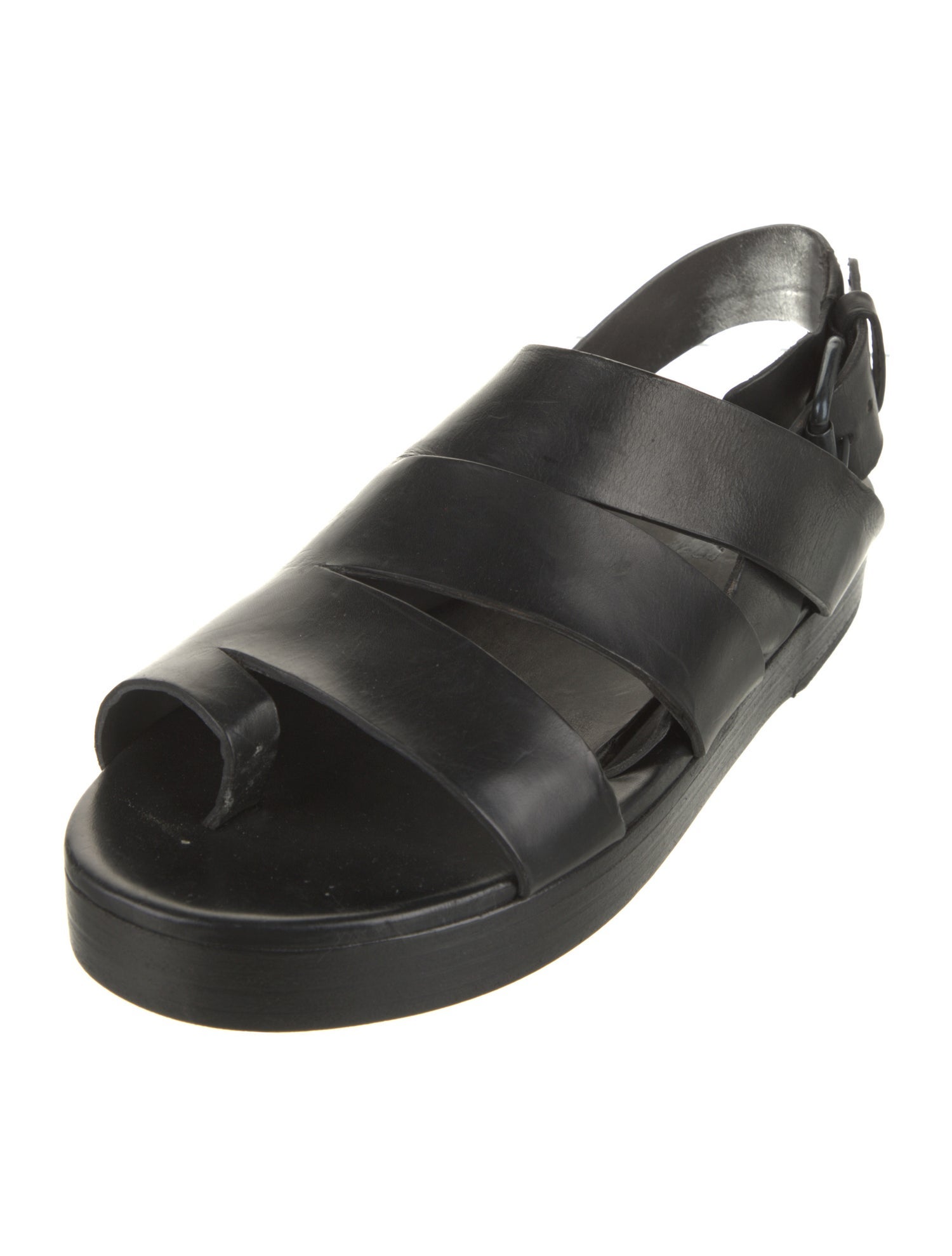 Marsèll Leather Cutout Accent Slingback Sandals