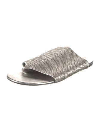 Marsèll Leather Studded Accents Slides