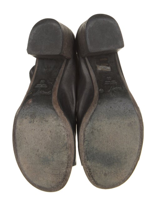 Marsèll Leather Cutout Accent Mules