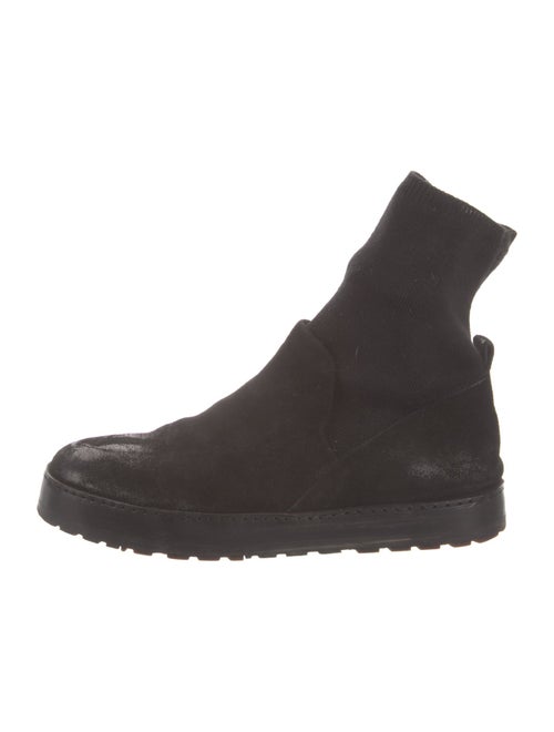 Marsèll Suede Cutout Accent Sock Boots