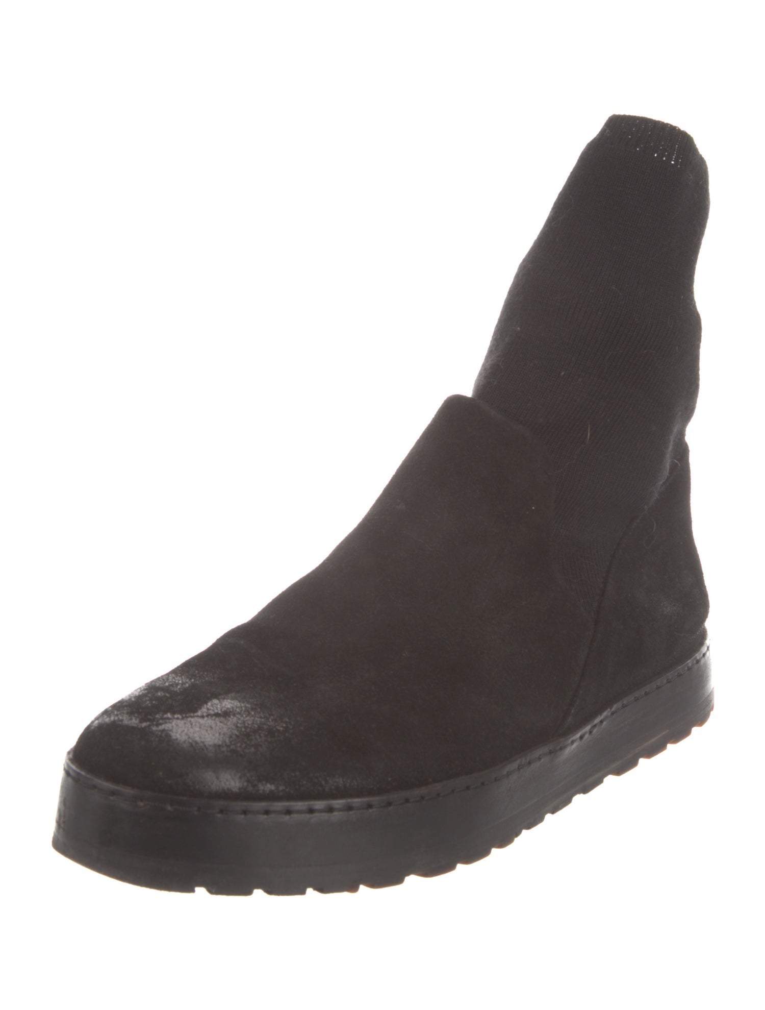 Marsèll Suede Cutout Accent Sock Boots