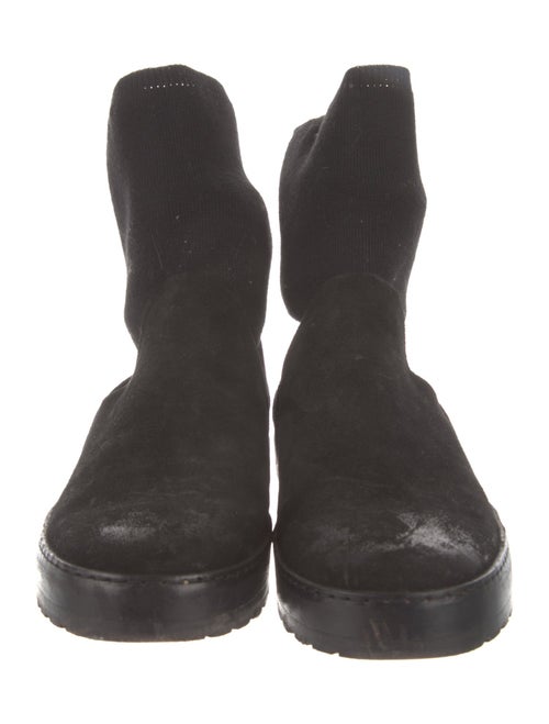 Marsèll Suede Cutout Accent Sock Boots