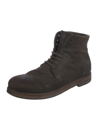 Marsèll Suede Combat Boots