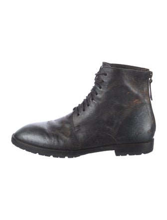 Marsèll Leather Combat Boots