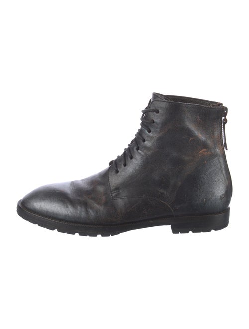 Marsèll Leather Combat Boots