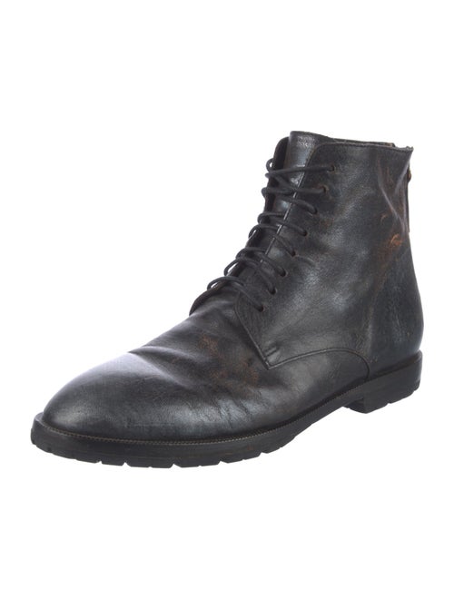 Marsèll Leather Combat Boots