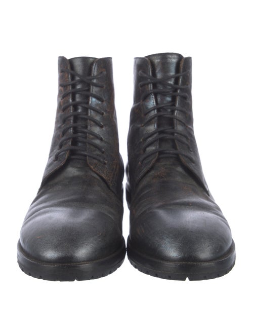 Marsèll Leather Combat Boots