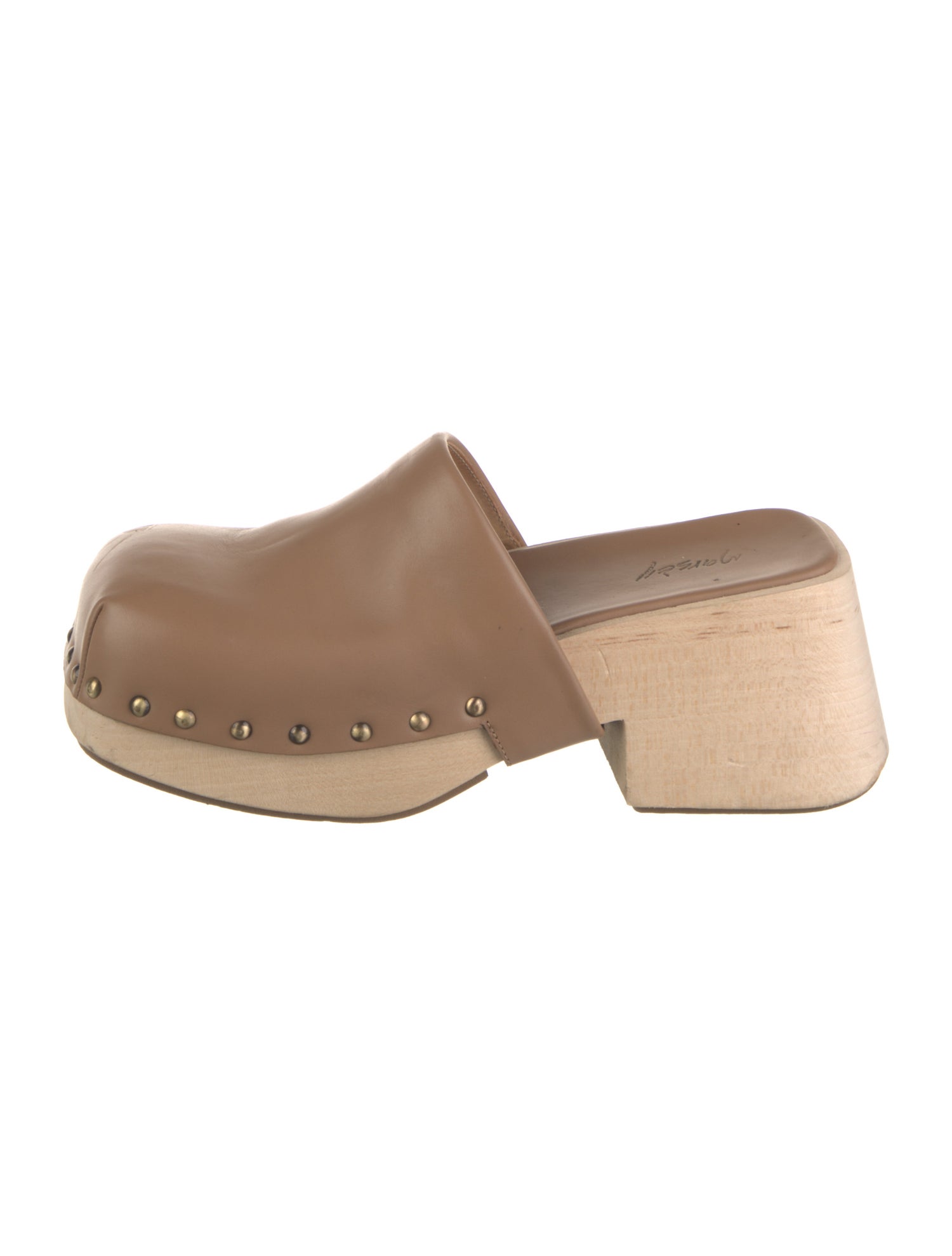 Marsèll Leather Studded Accents Mules