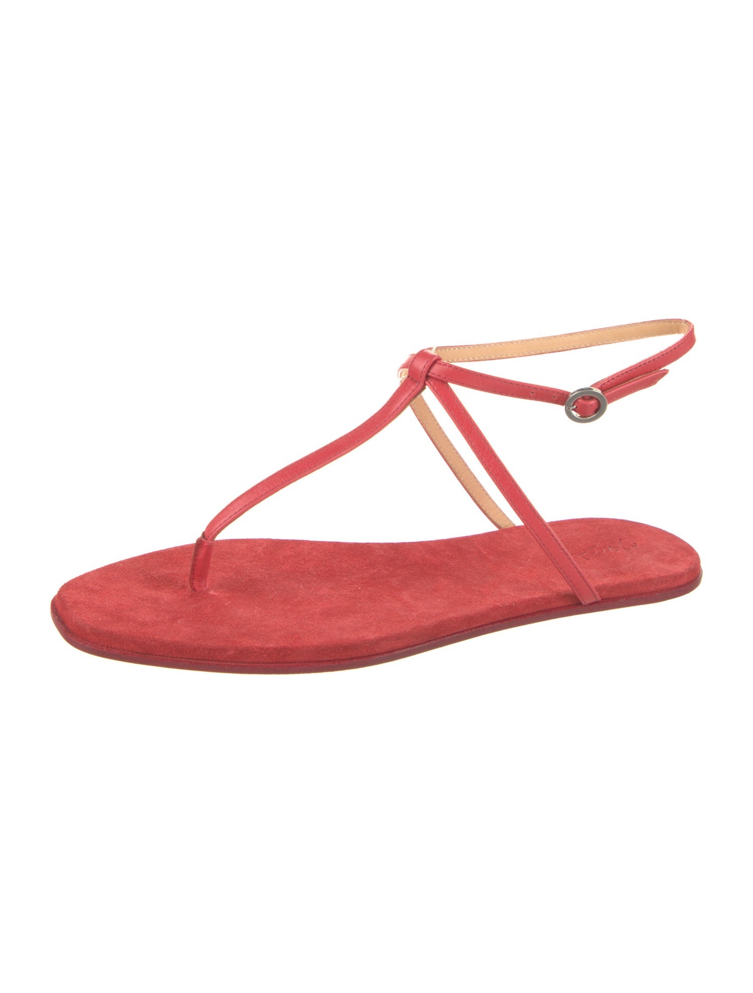 Marsèll Suede Leather Trim Embellishment T-Strap Sandals